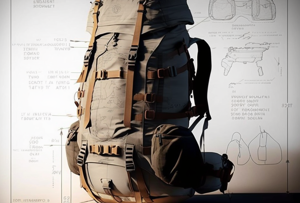 Backpack voor huttentocht