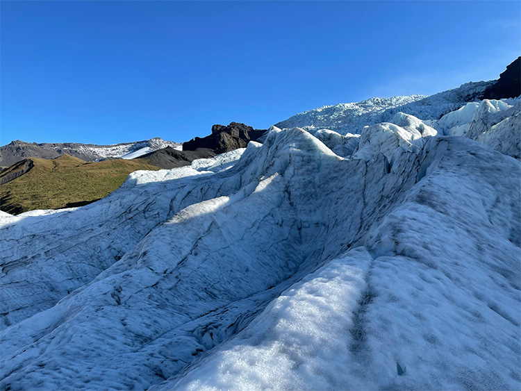 Halverwege de gletsjer Fláajökull (Vatnajökull)