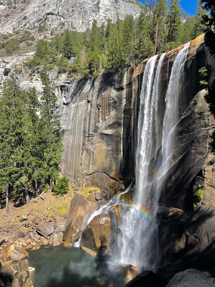 Regenboog Vernall Fall Yosemite