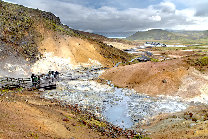 Wandelen door Krýsuvík en de Seltún Hot Springs