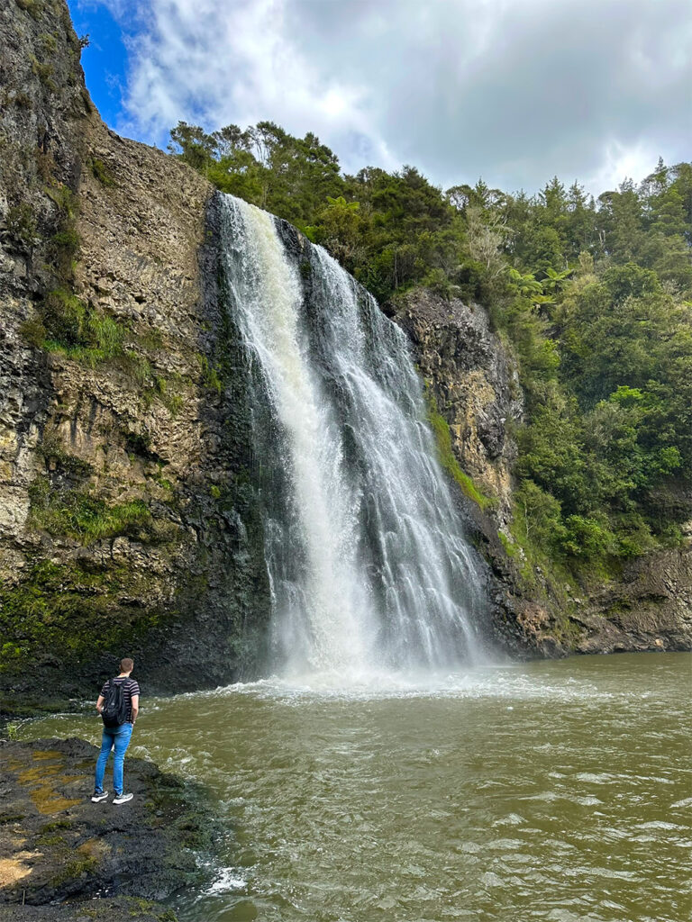 Hunua Falls van dichtbij