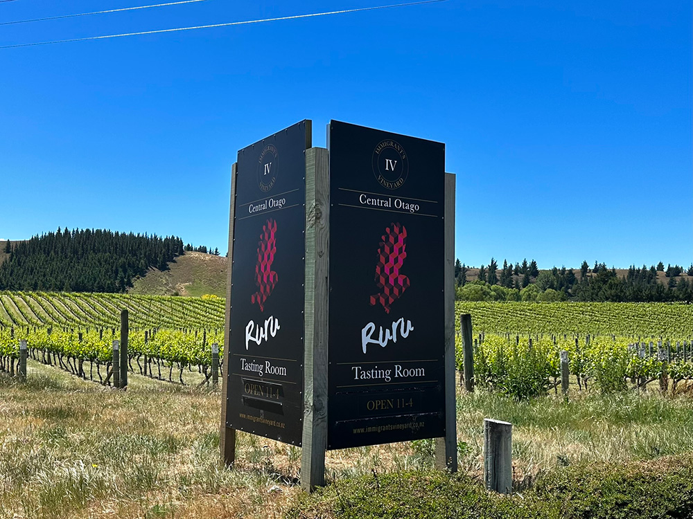 Ruru wines in Central Otago Nieuw-Zeeland