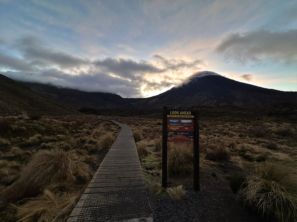 Start wandeling Tongariro Alpine Crossing Nieuwe-Zeeland