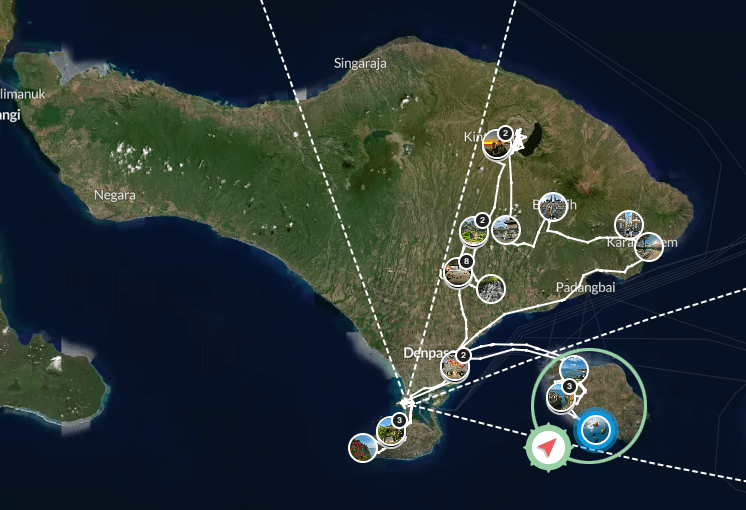 Hier vind je Manta Point op Nusa Penida - Bali