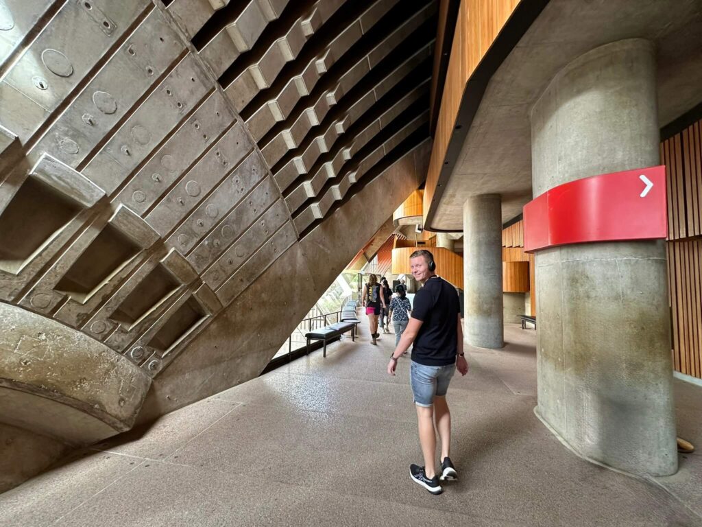 Sydney Opera House vanbinnen bezoeken rond wandelen