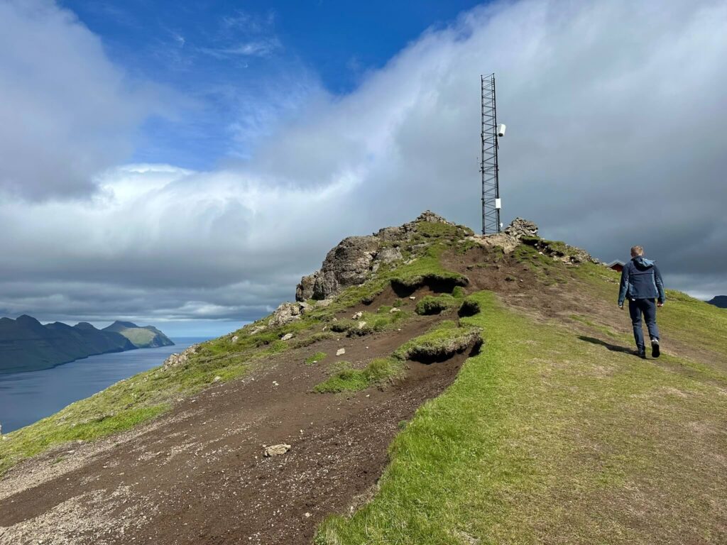 Klakkur hike bij Klaksvík korte klim, groots uitzicht (2)